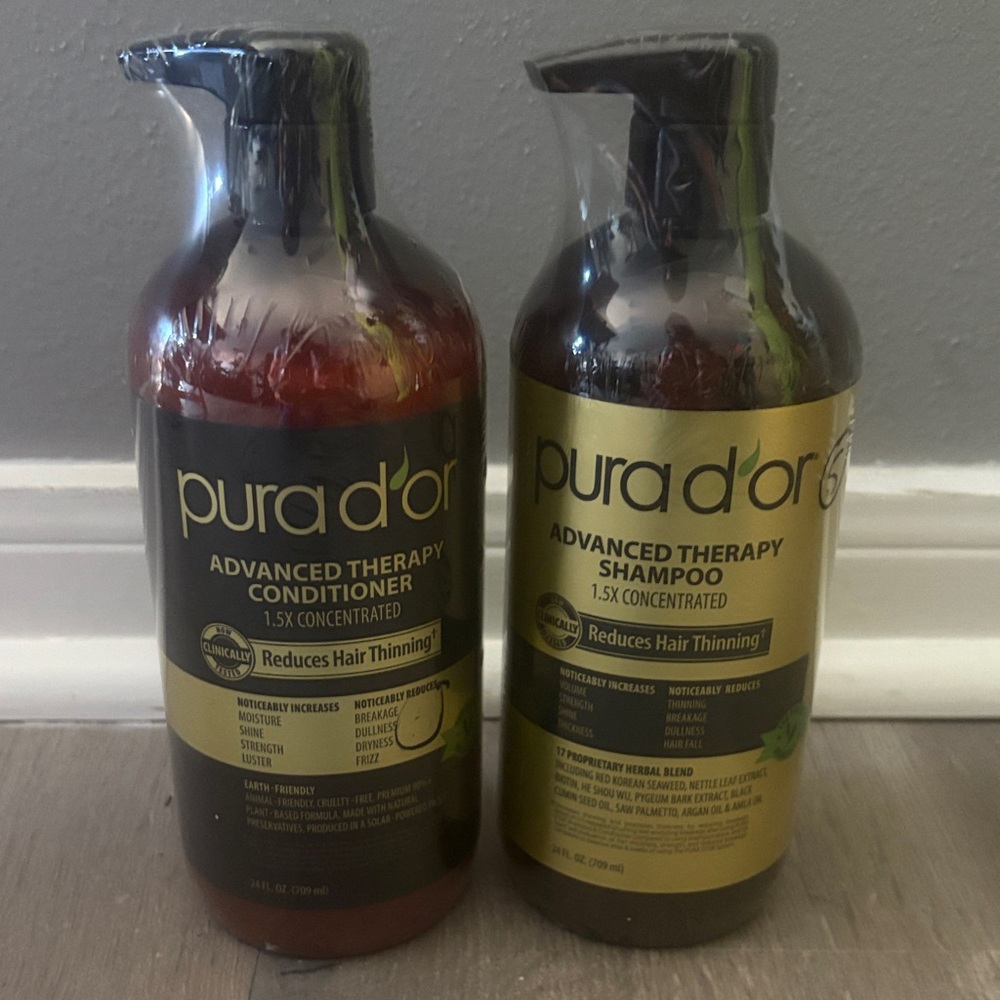 Pura D'or Advanced Therapy Shampoo and Conditioner Set